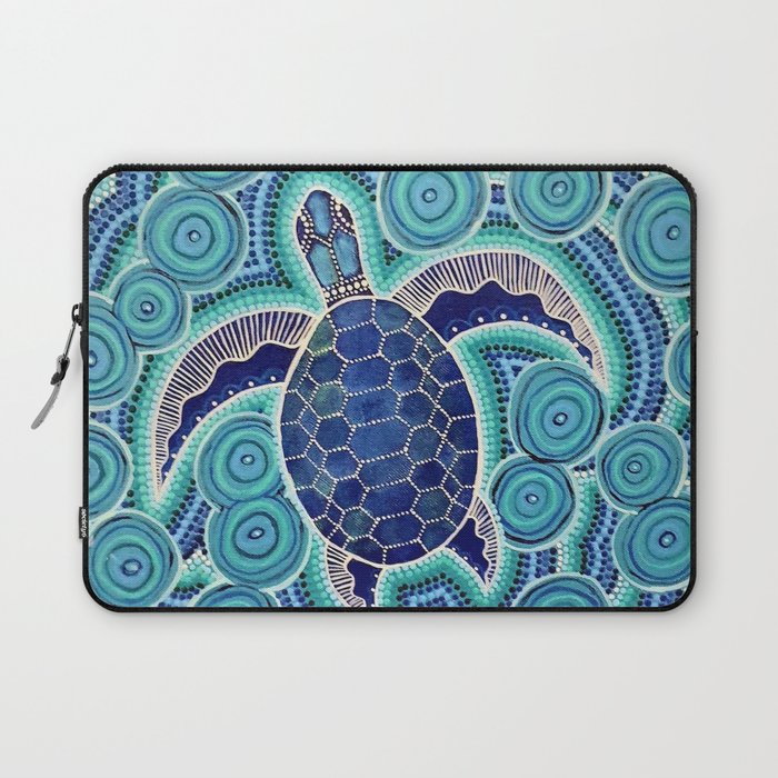 Turtle Art Print Laptop Sleeve Turtle Designer Laptop Case 
