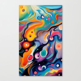 Flowing Colors Canvas Print
