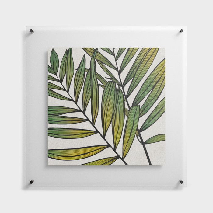 Exotic Colorful Leaves No. 2 Floating Acrylic Print