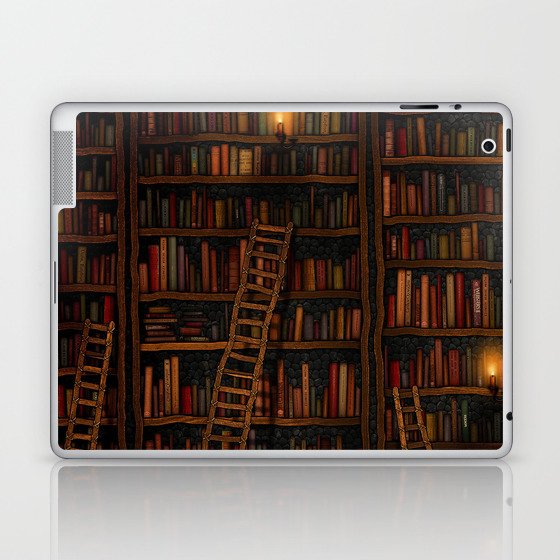 Night library Laptop & iPad Skin