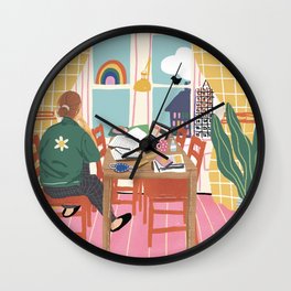 Table Is My Home Wall Clock