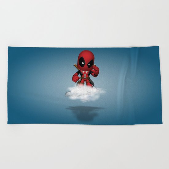 I'm Diedpool Flying Beach Towel