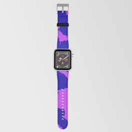 Lavender & Blue Flower Collage Apple Watch Band