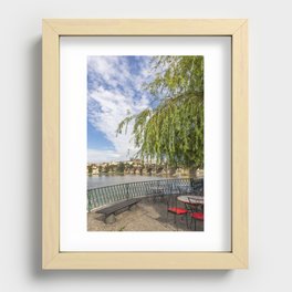 Cozy view of Charles Bridge Recessed Framed Print