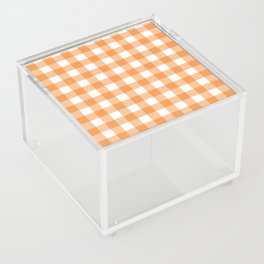 Classic Check - orange Acrylic Box