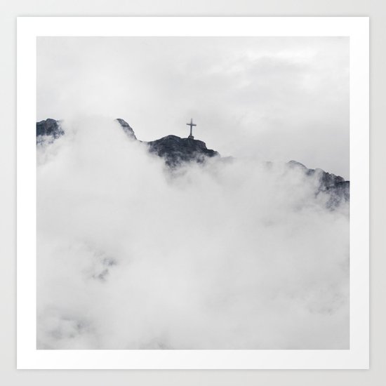 Foggy Faith Art Print