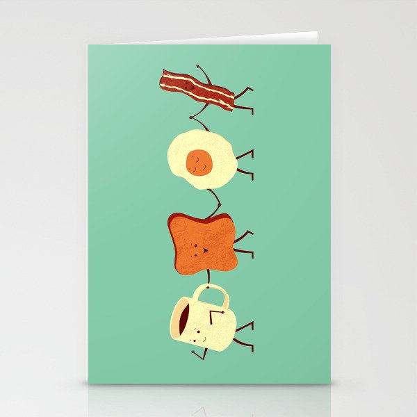 Let's All Go And Have Breakfast Stationery Cards