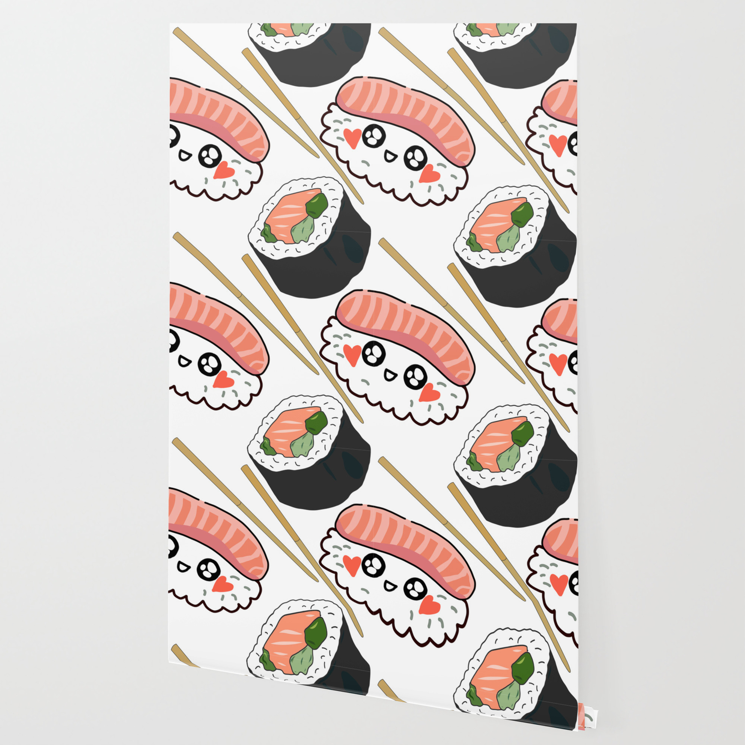 Sushi Sashimi Chopsticks Wallpaper By Notsniw Society6