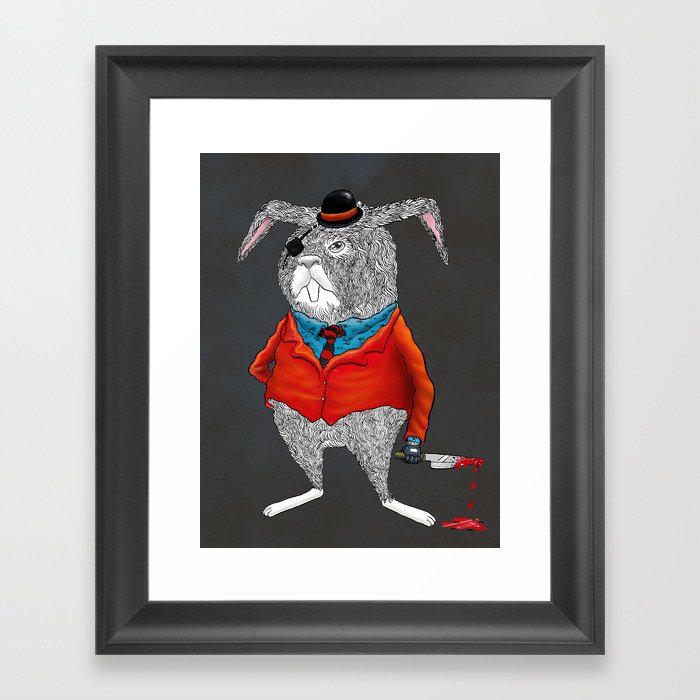 Rabbit Mafia Framed Art Print