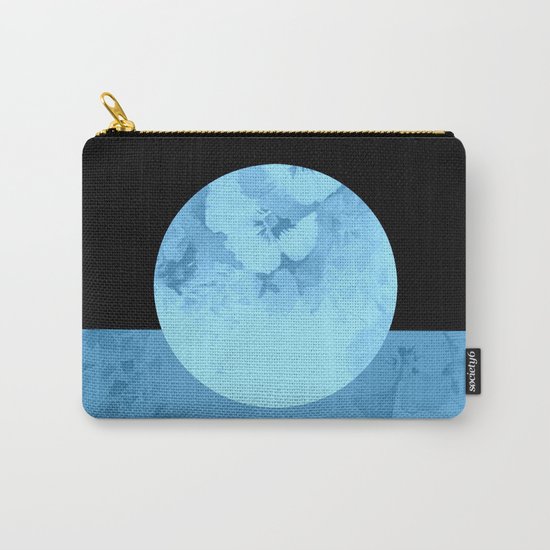blue moon floral Carry-All Pouch