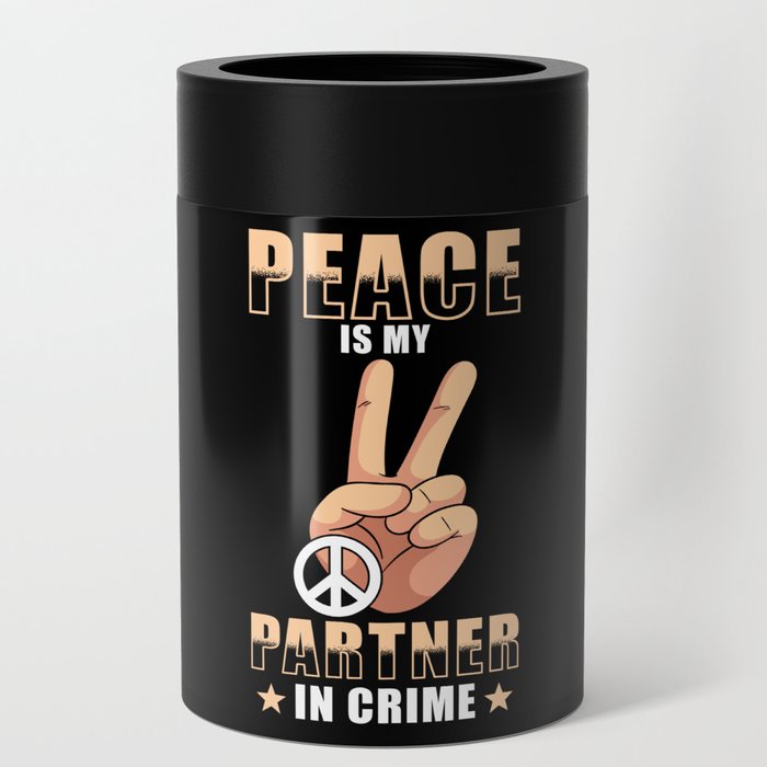 Peace is my partner in Crime Can Cooler