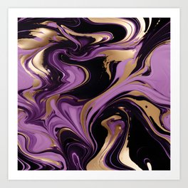 Purple Wave Art Print