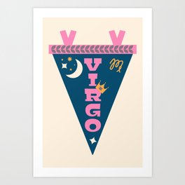 Virgo Pennant  Art Print