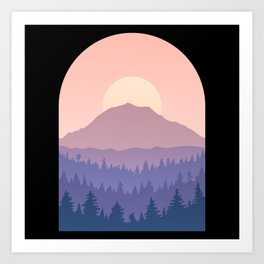 Mount Rainier Landscape Art Print