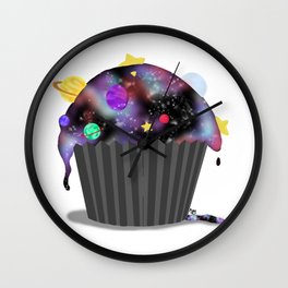Galaxy Cupcake Wall Clock | Space, Cupcake, Galaxycupcake, Graphicdesign, Galaxy, Stars, Planets, Digital 