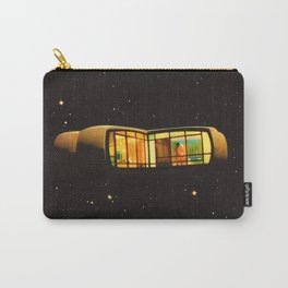 Space Pod - Retro-Futuristic Space House Vintage Collage Art Carry-All Pouch