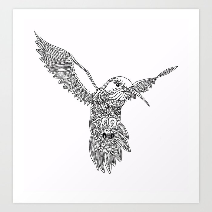 Hummingbird  Art Print