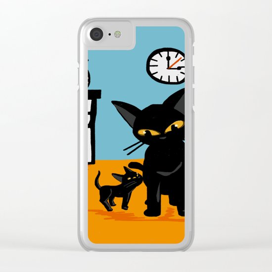 With a little boy Clear iPhone Case