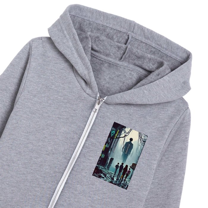 Chasing the Bad Guys (Version 2) Kids Zip Hoodie