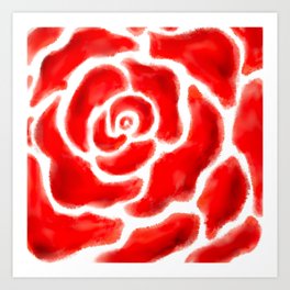 Close Rose Art Print