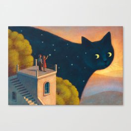 Eyes of the night Canvas Print