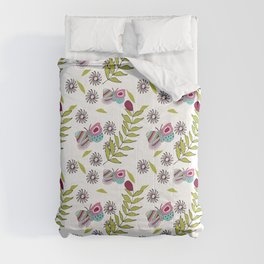 Butterflies and leaves Comforter