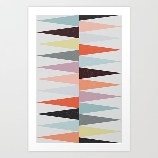 Colorful Peaks Art Print