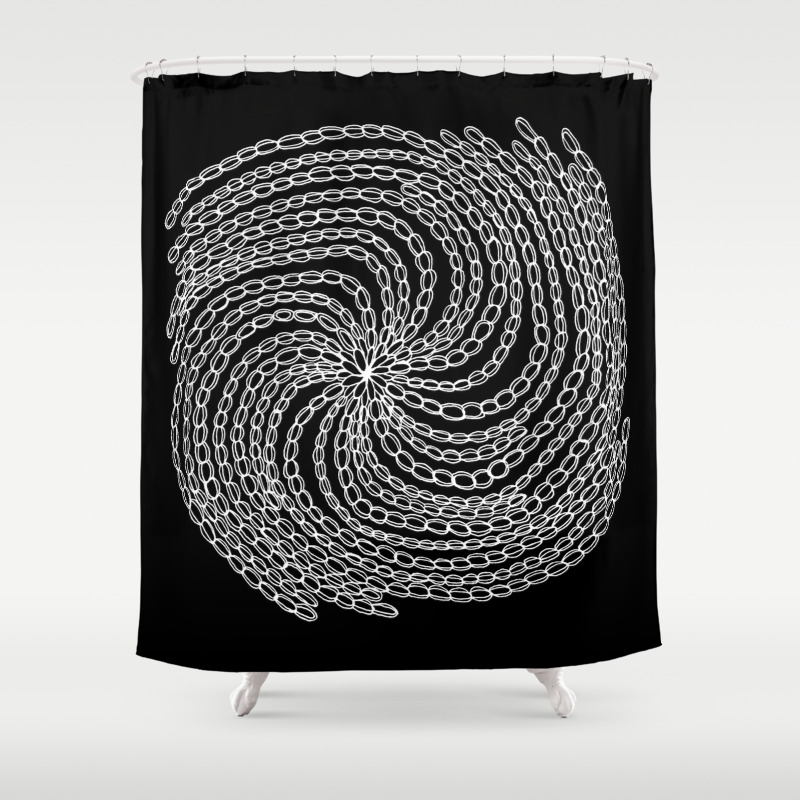 Jewellery Chains Negative Shower Curtain By Marilynlowe Society6