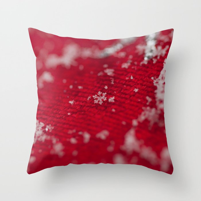 Christmas Snowflake Throw Pillow