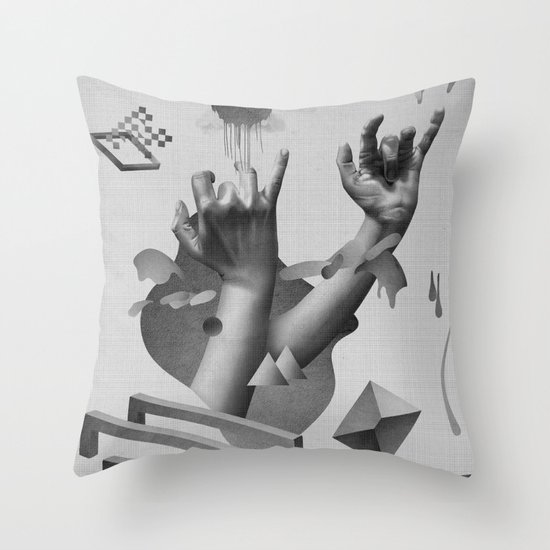 Hands Throw Pillow