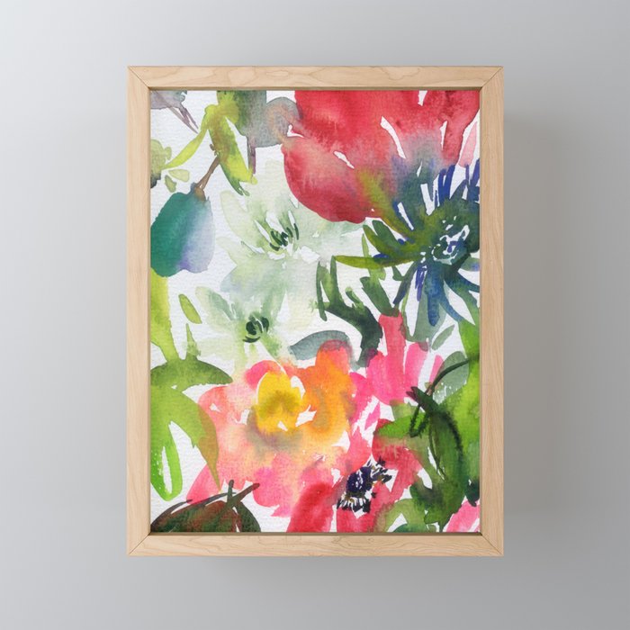 the soul of roses Framed Mini Art Print