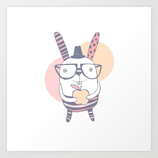 Mr.Rabbit Art Print