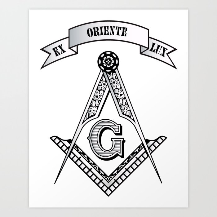 Freemasonry symbol Art Print