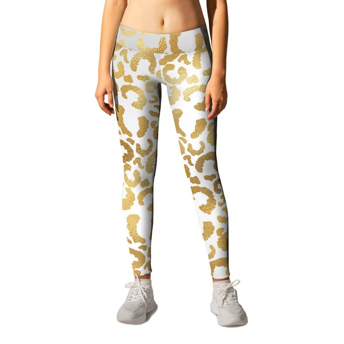 Leopard Gold Silver Modern Collection Leggings
