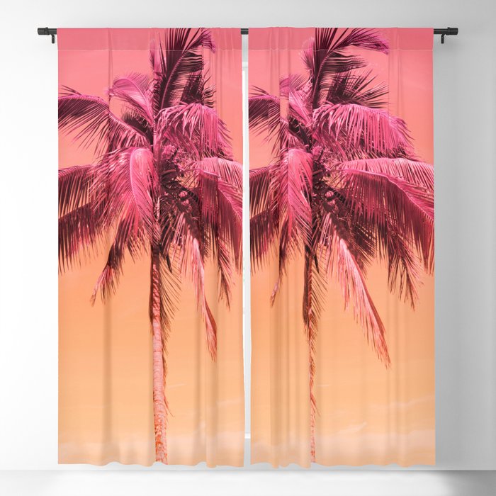Palm Tree Beach Dream #1 #wall #art #society6 Blackout Curtain