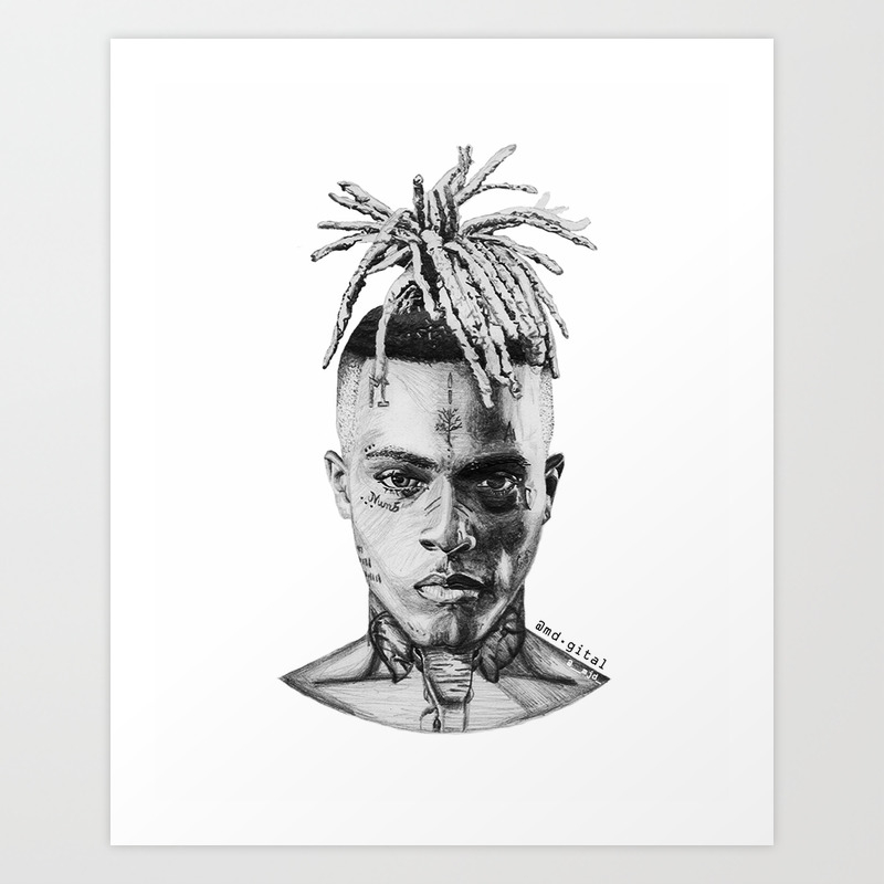 Xxx Pencil Drawing Art Print By Md Gital Society6