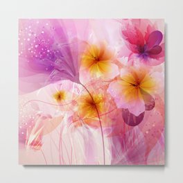 Electric Love Metal Print | Colorful, Borns, Vector, Abstract, Stockingstuffers, Floralprint, Abstractart, Bright, Pink, Electriclove 