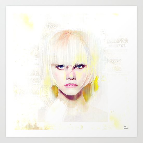 The girl who refuses the fear Art Print