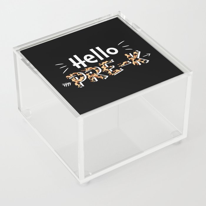 Hello Pre-K Back To School Acrylic Box