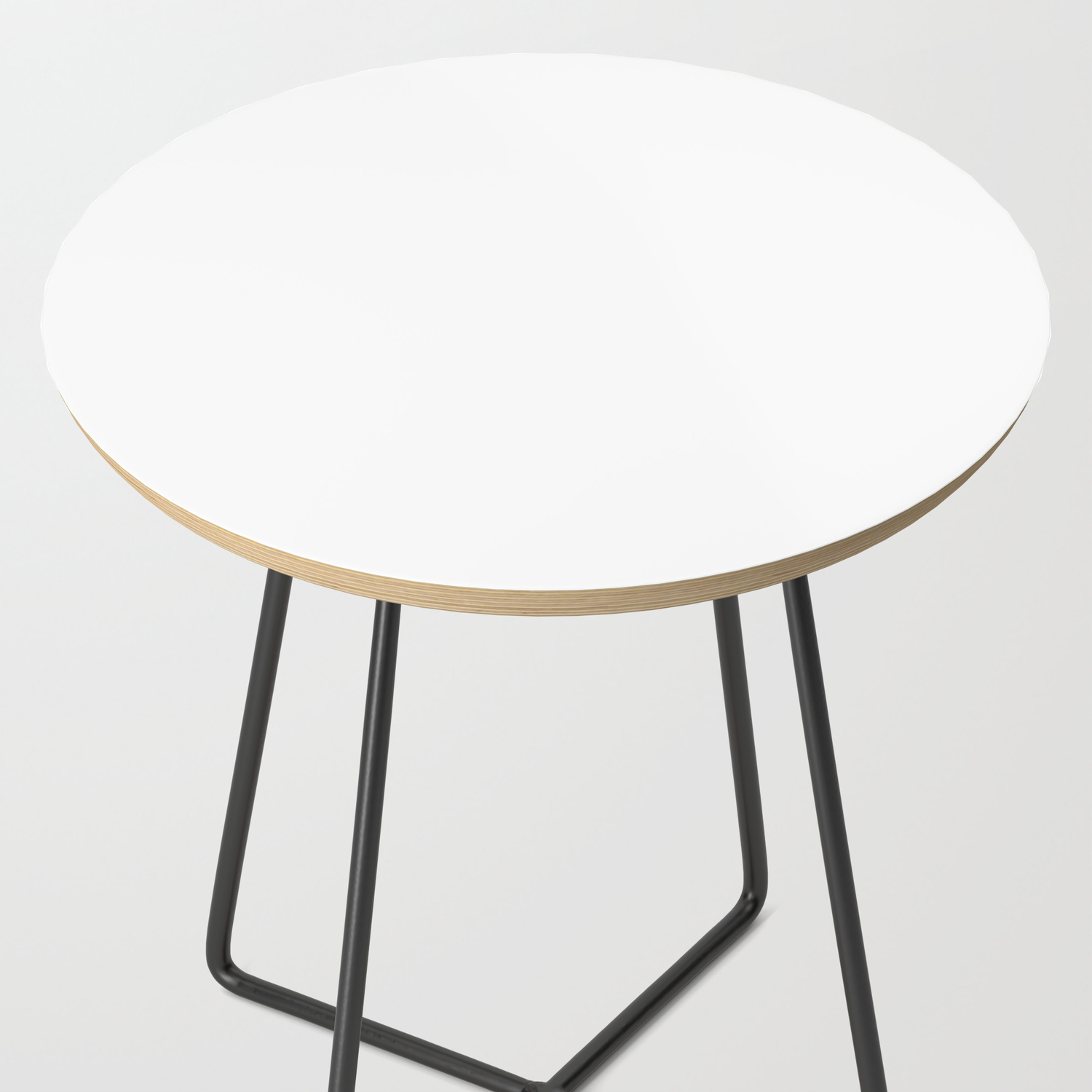 Basics Solid White Side Table By Milehighstudio Society6
