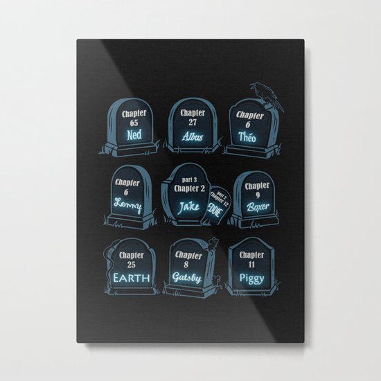 Spoiler Graveyard Metal Print