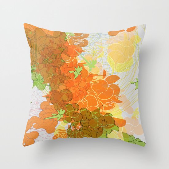 vegetal growth Throw Pillow