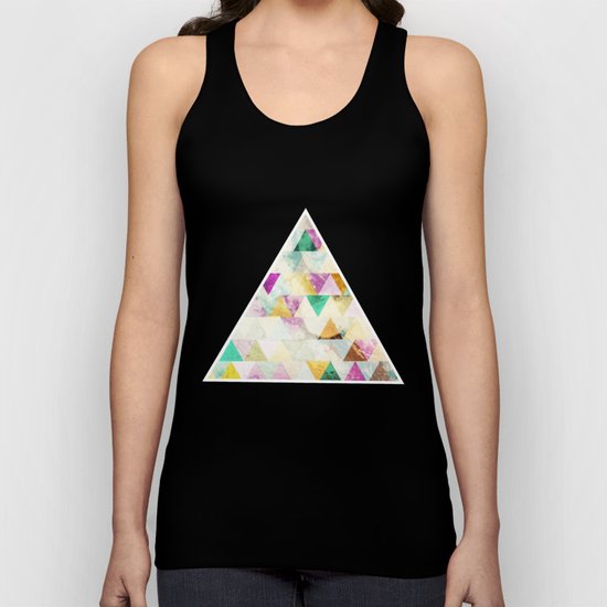 Triangles madness Unisex Tank Top