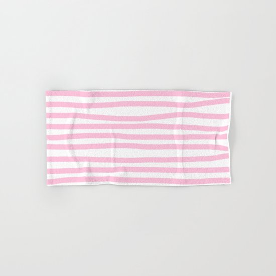 Pink Stripes Horizontal Hand & Bath Towel