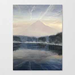 Mt. Hood Smoky Sunrise Canvas Print