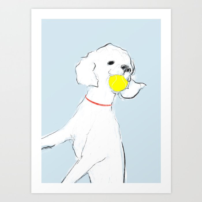 Bobby The Poodle 05 Art Print