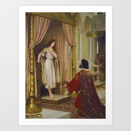 A King And A Beggar Maid - Edmund Blair Leighton Art Print | Art, Legend, Graphicdesign, Isolde, Classicpainting, England, Edmundleighton, Masterpieces, English, Famouspainting 