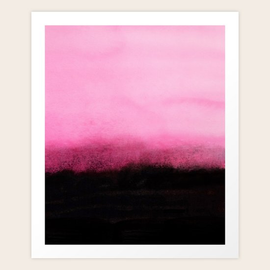 Black and Pink Art Print by Jenna Davis Designs Society6