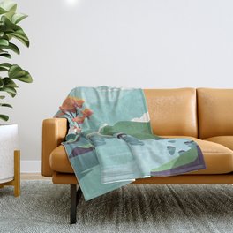 Fall is here Throw Blanket