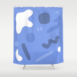 Abstract soft geometry composition 3 Shower Curtain